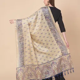 a r silk dupatta hub Printed Dupatta with Tassels image 3