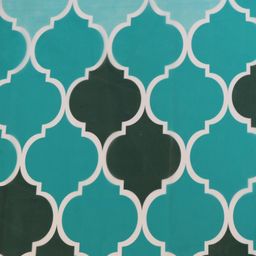 homewards Geometric Print Shower Curtain with Hooks image 3
