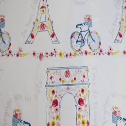 homewards Graphic Print Shower Curtain with Hooks image 3