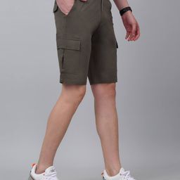 cantabil Men Regular Fit Bermudas with Insert Pockets image 3