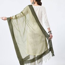 a r silk dupatta hub Dupatta with Tassels image 3