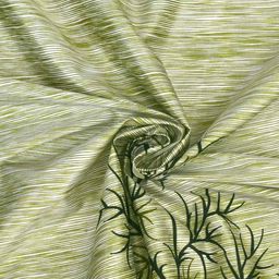 cortina eyelet curtain Set of 2 Leaf Print Door Curtains image 3