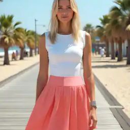 Shein CasualHigh Waist Mini Length A-line Skirt-image-17