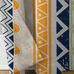 rrc Set of 2 Geometric Print Long Door Curtains image 3