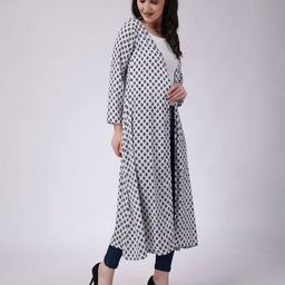 cation Front Print Front-Open Shrug image 3