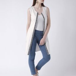 dodo & moa Front-Open Shrug with Contrast Border image 3