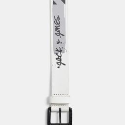jack & jones Typographic Print Belt with Tang-Buckle Closure image 3