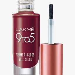 lakme 9 To 5 Primer & Gloss Nail Color Mulberry Bush image 3