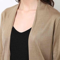 w Front-Open Shrug with Patch Pockets image 4