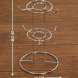 home centre Set of 6 Leaf Print Coffee Mug with Metal Stand image 4