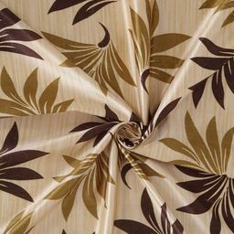 cortina eyelet curtain Set of 2 Leaf Print Window Curtains image 4