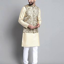 jompers Floral Pattern Nehru Jacket image 4