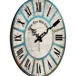 olive tree Printed Silent Movement Wooden Wall Clock image 4