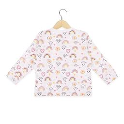 the mom store Heart Print Bodysuit & Pyjamas Set with Full Sleeves image 4