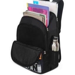 priority Typographic Print Backpack with Adjustable Strap image 4