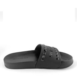 red tape Open-Toe Slip-On Flat Slides image 4
