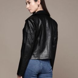 label ritu kumar Zip-Front Biker Jacket image 4
