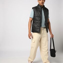 yousta Men Regular Fit Gillet with Insert Pockets image 4