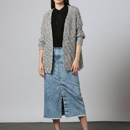 outryt by azorte Front-Open Drop Shoulder Sleeves Cardigan image 4