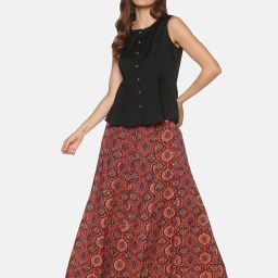 saffron threads Sleeveless Button-Down Top image 4