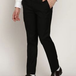 cantabil Flat-Front Trousers with Insert Pockets image 4