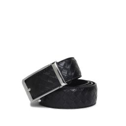 menfox Geometric Pattern Belt with Tang Buckle Closure image 4