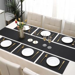 hokipo Set of 6 Table Placemats with Table Runner image 4