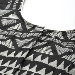 indie picks Geometric Print Front-Open Blouse image 4