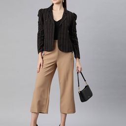 cottinfab Striped Front-Open Jacket image 4