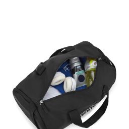 united colors of benetton Typographic Print Duffle Bag with Detachable Strap image 4