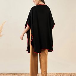 first resort – ramola bachchan Women Loose Fit Shrug with Kaftan Sleeves image 4
