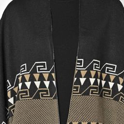 american eye Geometric-Knit Open-Front Shrug image 4