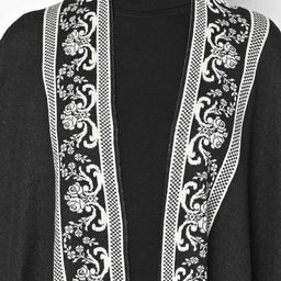 american eye Intarsia Open-Front Shrug image 4