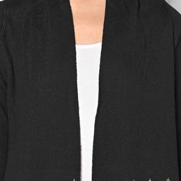 american eye Open Front Shrug with Printed Hem image 4