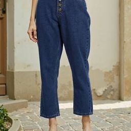 Shein Ankle Length High Rise Straight Fit Jeans-image-63
