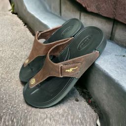 trz Men Open-Toe T-Strap Flip-Flops image 4
