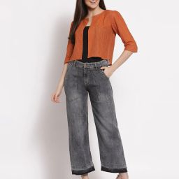 style quotient Textured Front Open Shrug image 4