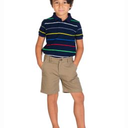 cherry crumble by nitt hyman Flat-Front Shorts with Pockets image 4