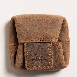 brown bear Coin Wallet with Snap-Button Closure image 4
