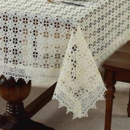 tanlooms Thread Cutwork Rectangular Table Cover image 4