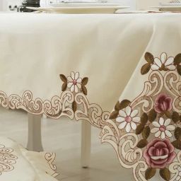 tanlooms Embroidery Rectangular Table Cover image 4