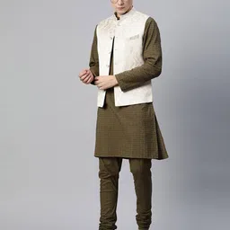 manq Men Nehru Jacket with Welt Pockets image 4