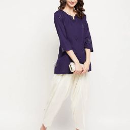clora creation Patiala Pant with Drawstring Waist image 4