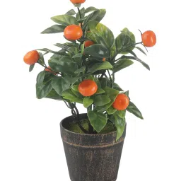 foliyaj Artificial Orange Bonsai Tree with Pot image 4