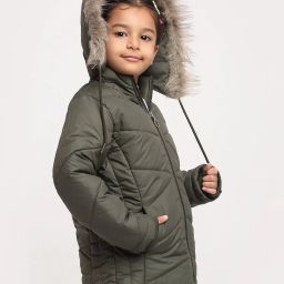 vero amore Zip Closure Puffer Jacket with Faux Feather image 4