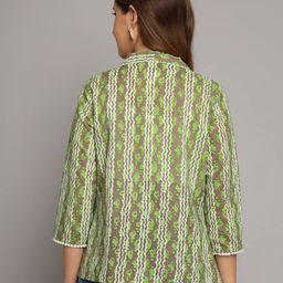 deckedup Printed Open-Front Shrug image 4