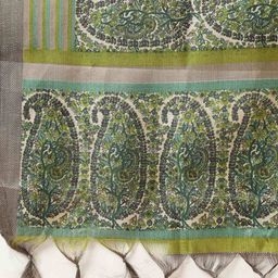 svaraa Paisley Print Dupatta With Tassels image 4