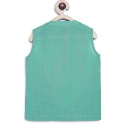 tiber taber Boys Embroidered Kurta Dhoti Set image 4