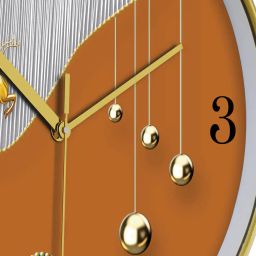 random Printed Non-Ticking Silent Analog Wall Clock image 5