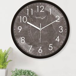 random Printed Non-Ticking Silent Analog Wall Clock image 4